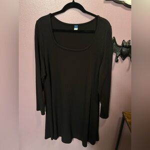 Old Navy Black Midi Dress